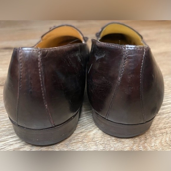 Vintage Salvatore Ferragamo Men’s Shoes Leather Loafer Brown w/ Tassle Size 8.5 - Picture 3 of 12